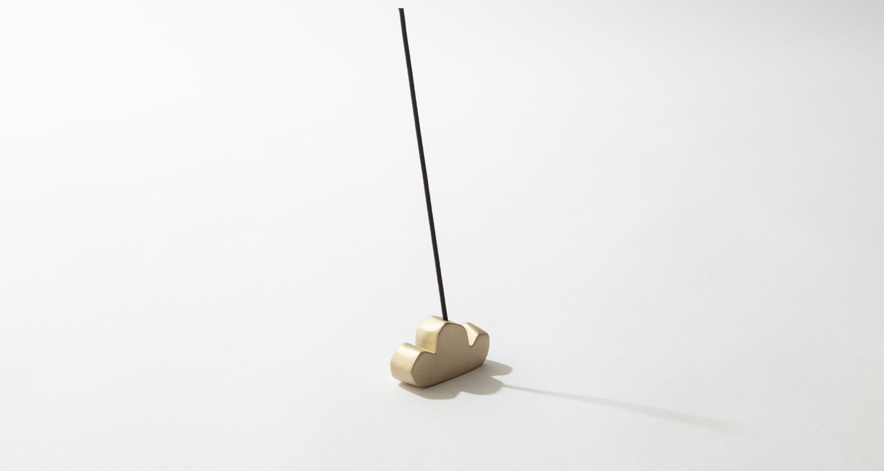 Sculptural Brass Cloud Incense Holder by Fort Makers