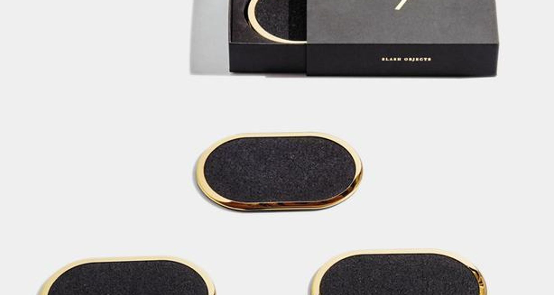 Ring Rubber Coasters Set by Slash Objects