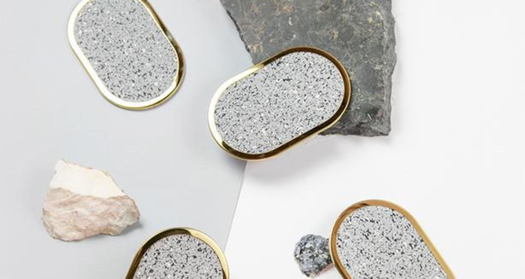 Ring Rubber Coasters Set by Slash Objects