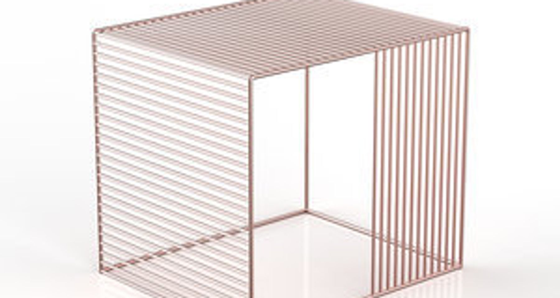 Wire Side Table by Iacoli and McAllister