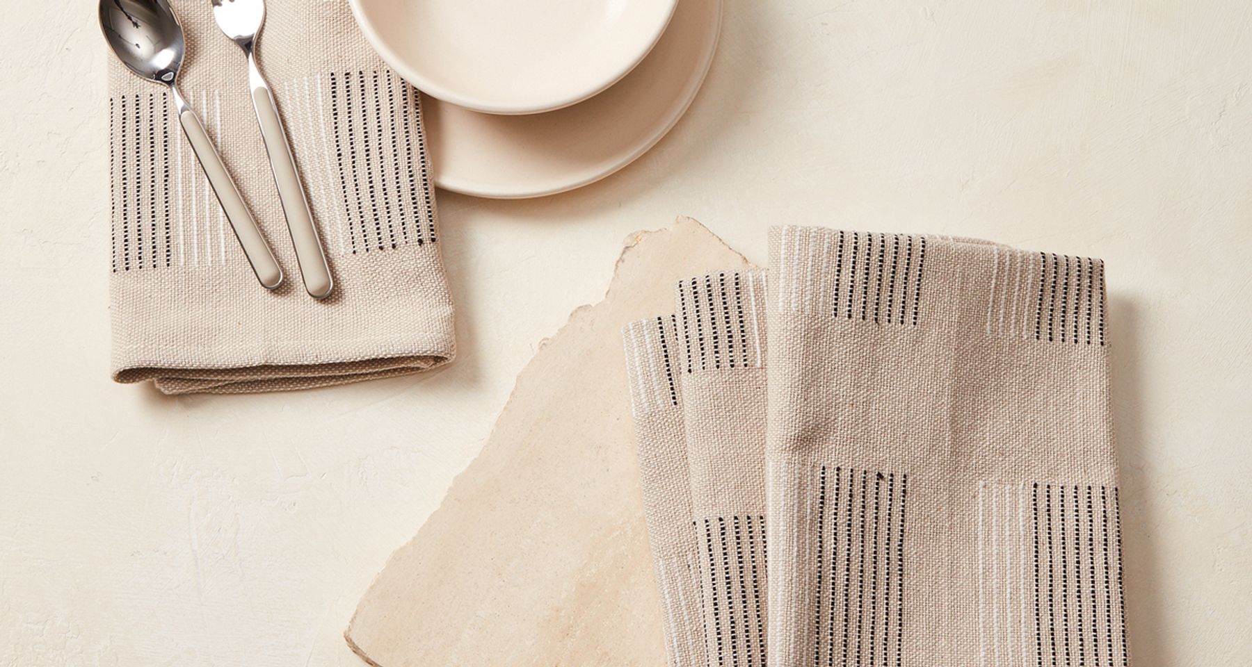 Stacks Napkins Stone by MINNA Goods