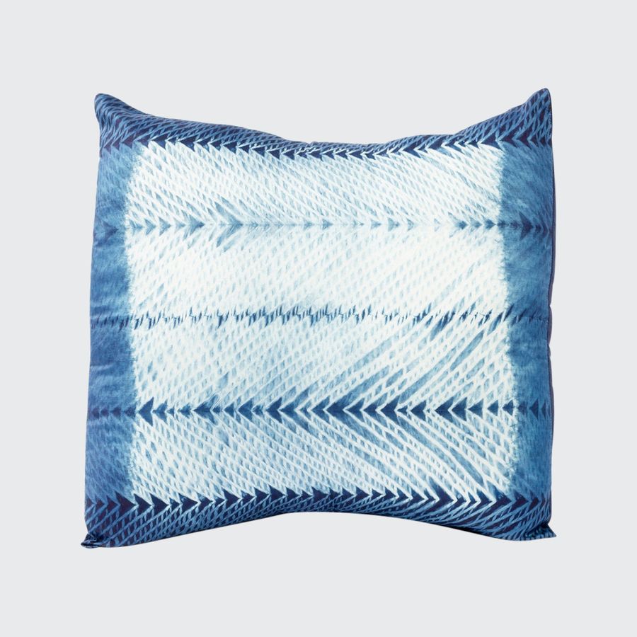 Ara Indigo Silk Pillow 