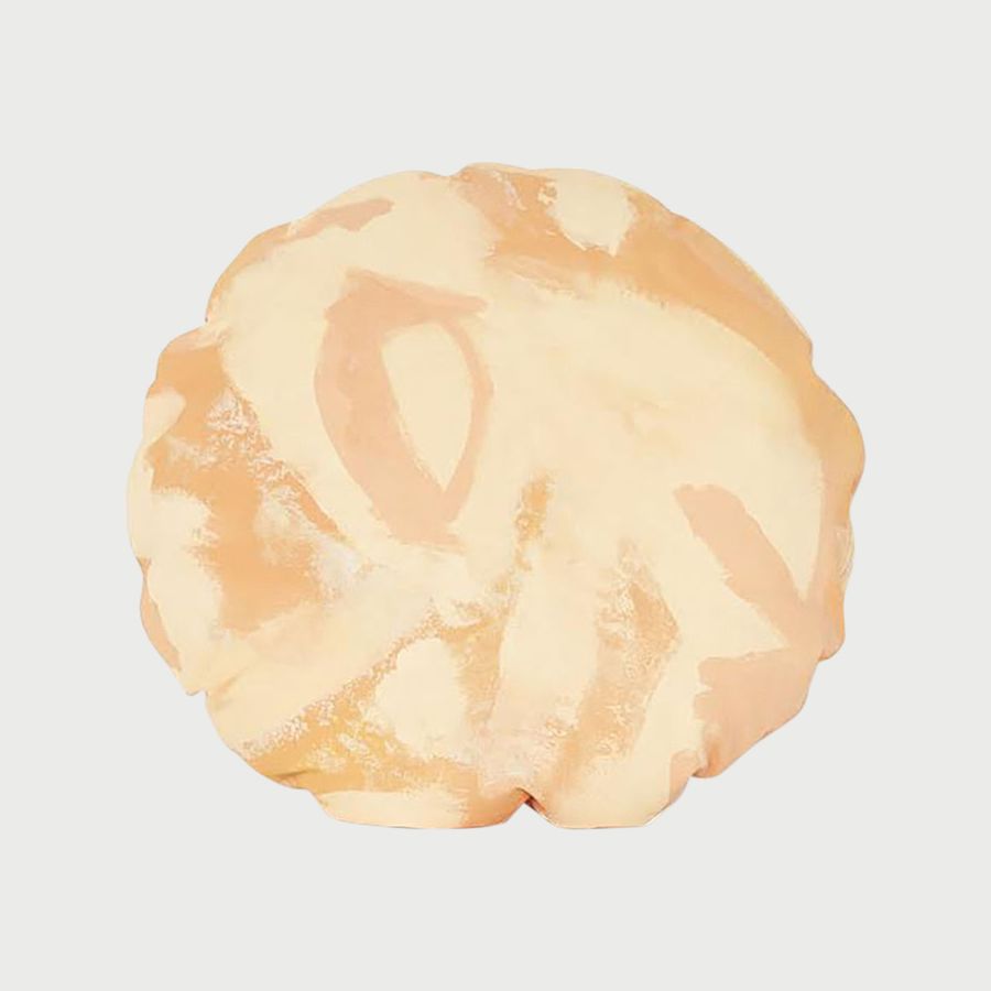 Peach Two Hue Hand Painted Canvas Pillow 