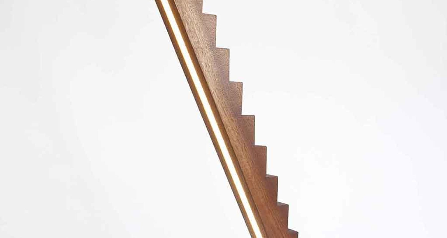 Sapele Stepped LED Light by Fort Makers