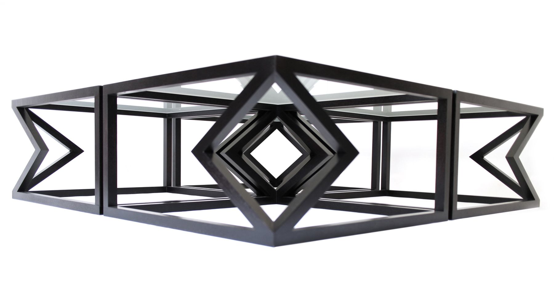 Quad Diamond Cocktail Table by Alex Drew & No One