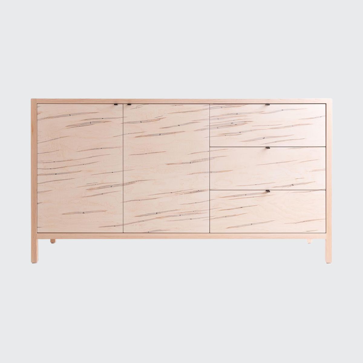 Laska Credenza, Two Door, Three Drawers