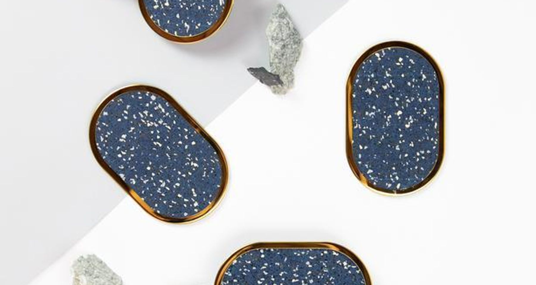Ring Rubber Coasters Set by Slash Objects