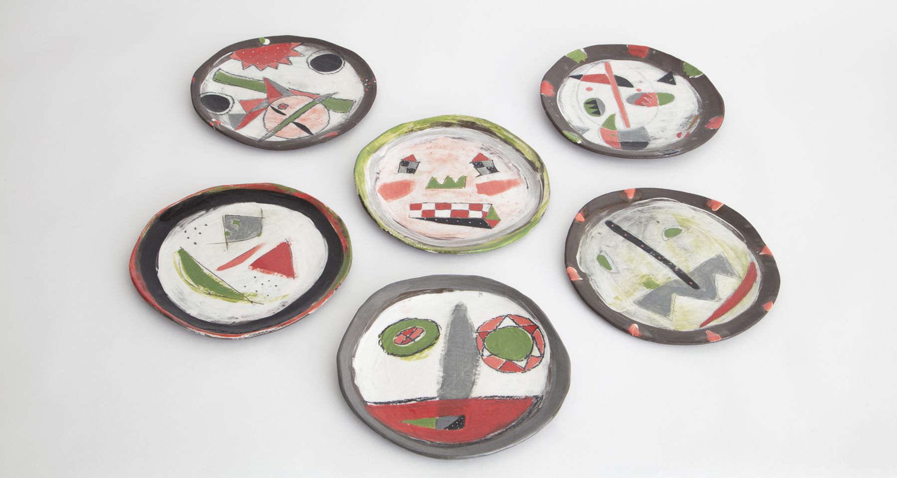 Bon Voyage Hand-Crafted Ceramic Plate Unique Edition by Fort Makers