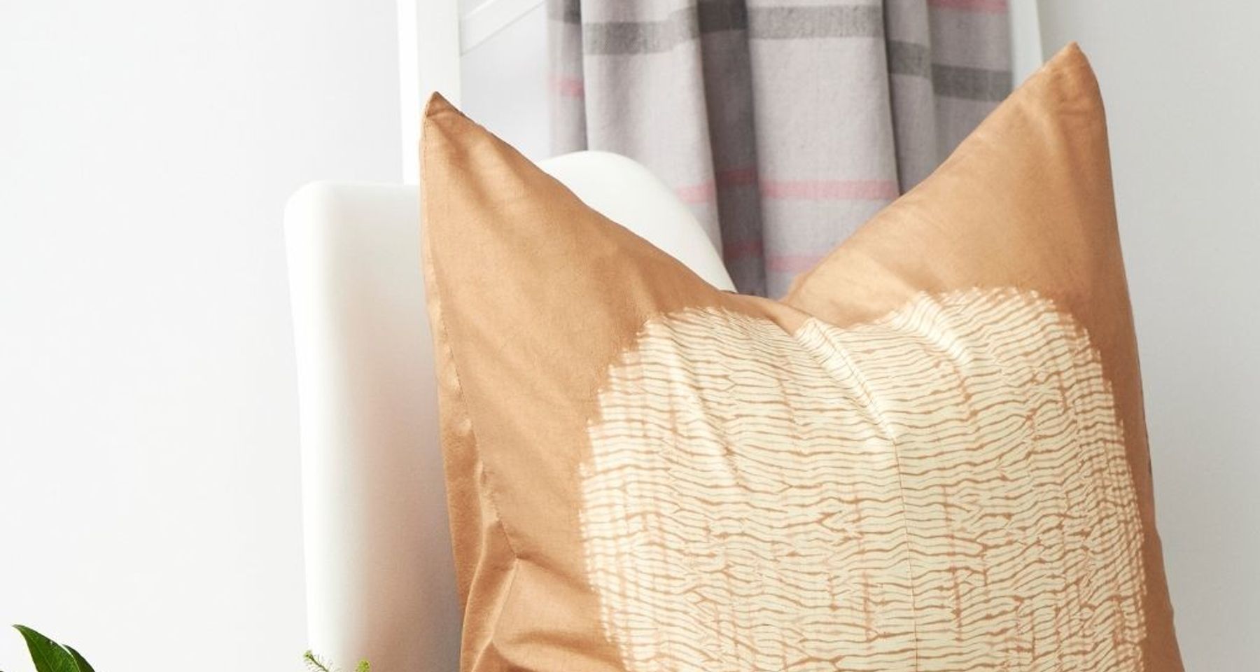 Shunya Gold Silk Pillow by Studio Variously