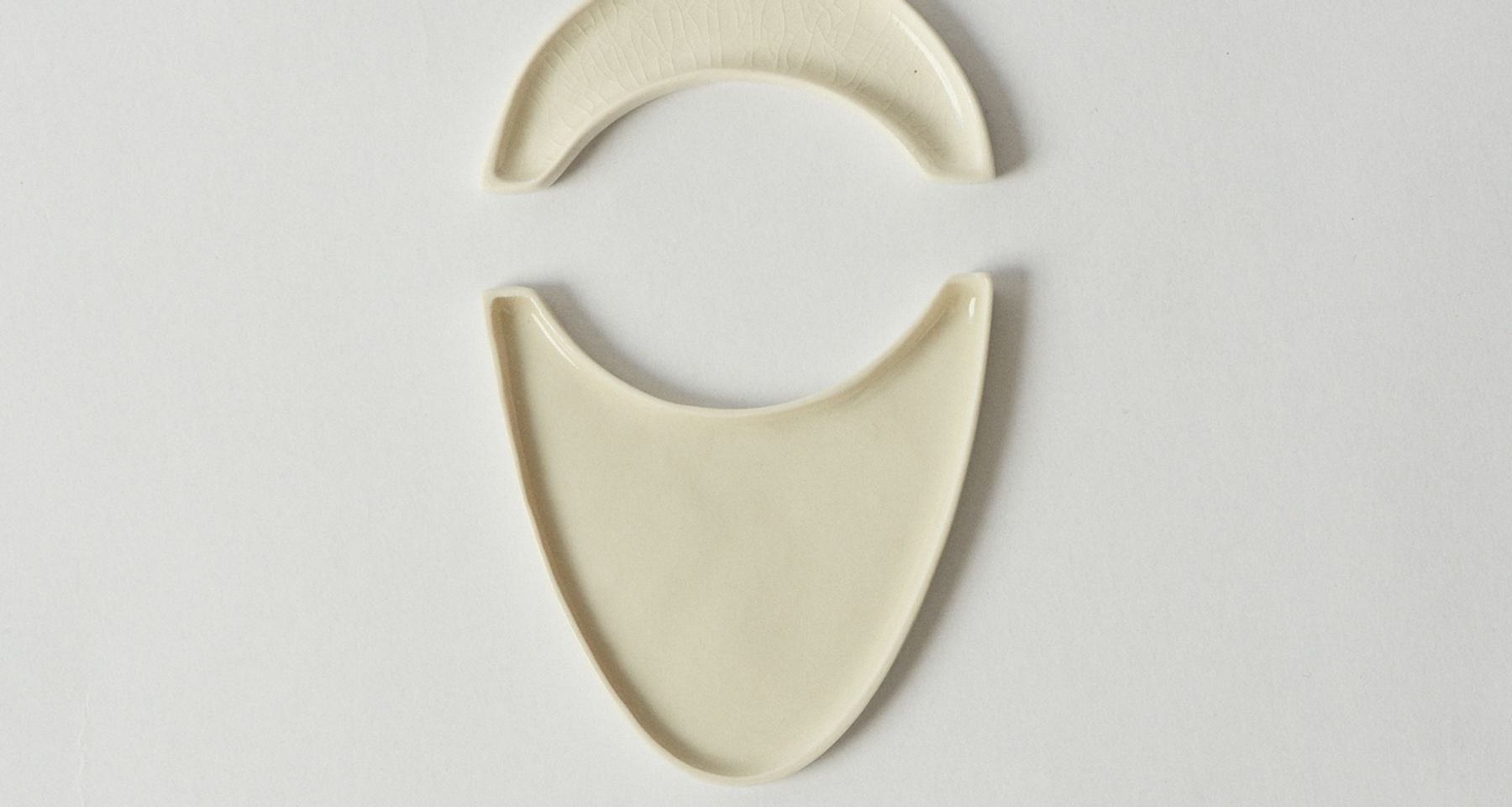 Crescent Moon plates set by ARC Objects