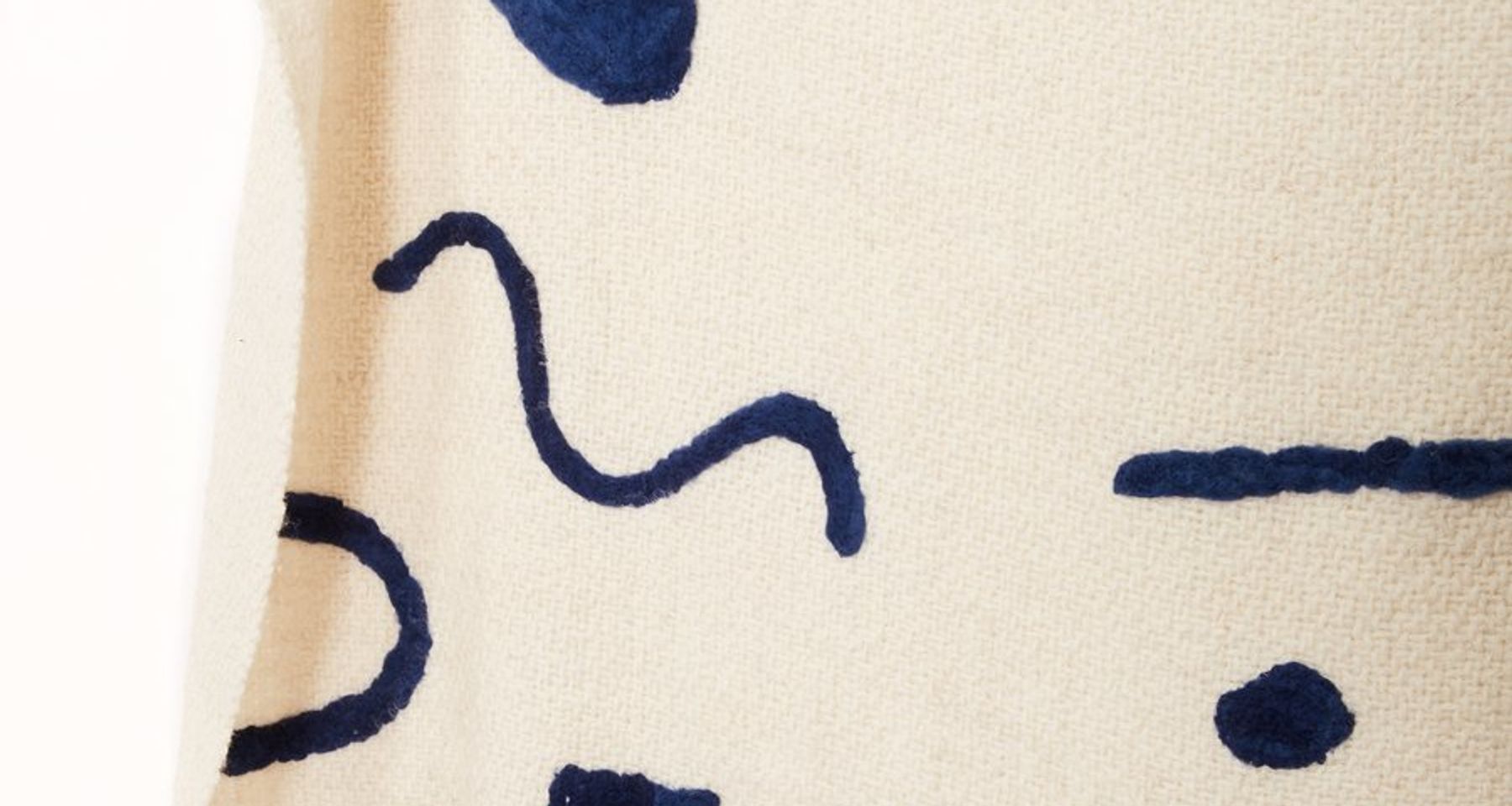 Abstract Throw Indigo by MINNA Goods