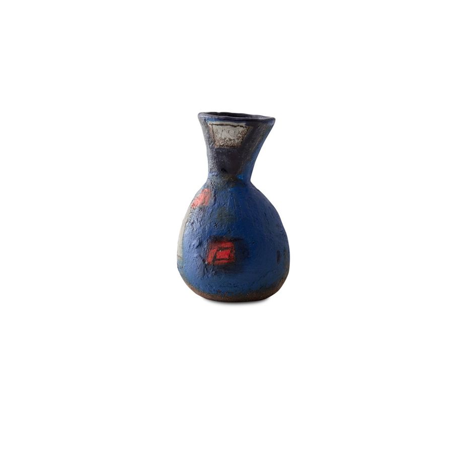 The World Through The Blue, 蒼の世界 6 Handmade Ceramic Vase Unique Edition