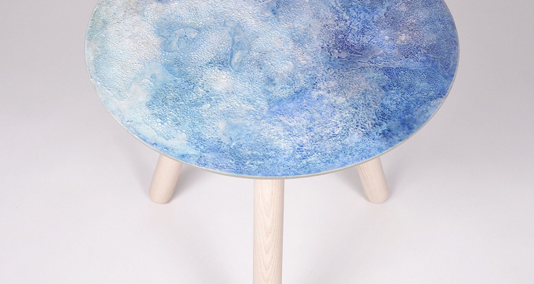 Moon Satellite Side Table | Blue by Bronsen