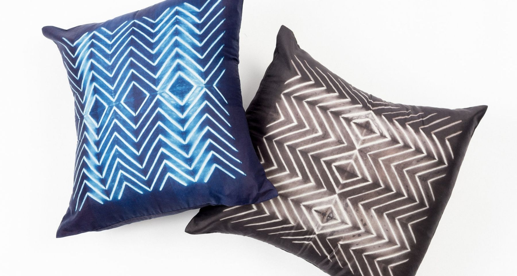 Naami Indigo Silk Pillow  by Studio Variously