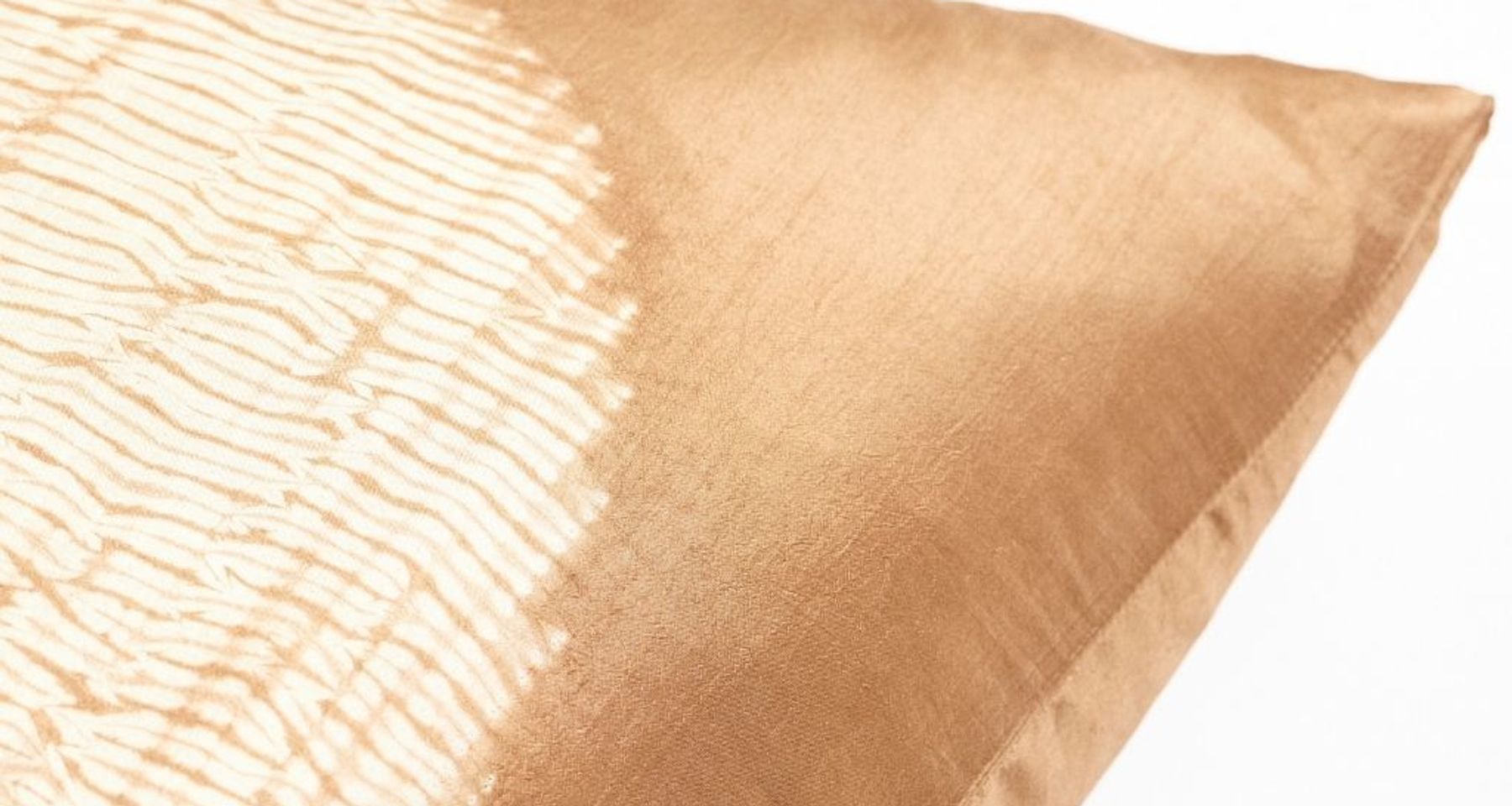 Shunya Gold Silk Pillow by Studio Variously