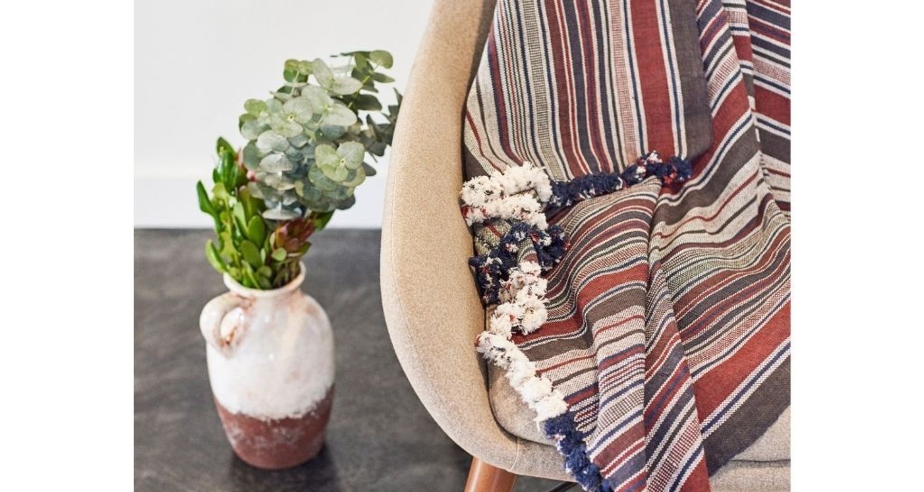 Aasana Organic Cotton Throw by Studio Variously
