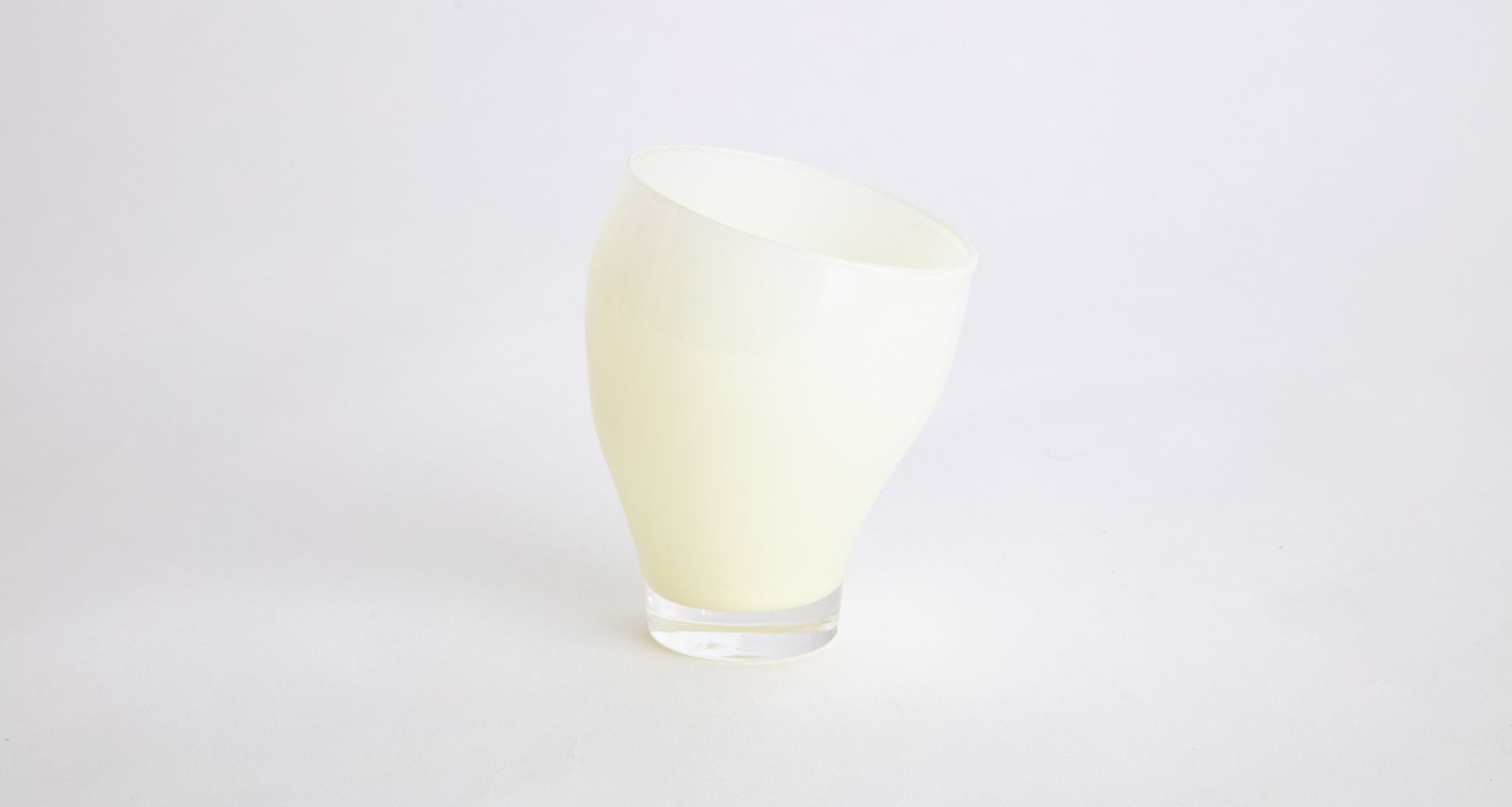 Hand Blow Glass Contrapposto Cup 1  by Fort Makers