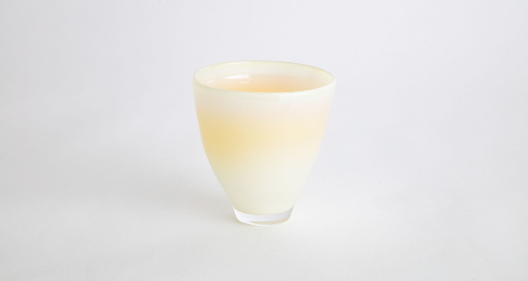 Hand Blow Glass Contrapposto Cup 10  by Fort Makers