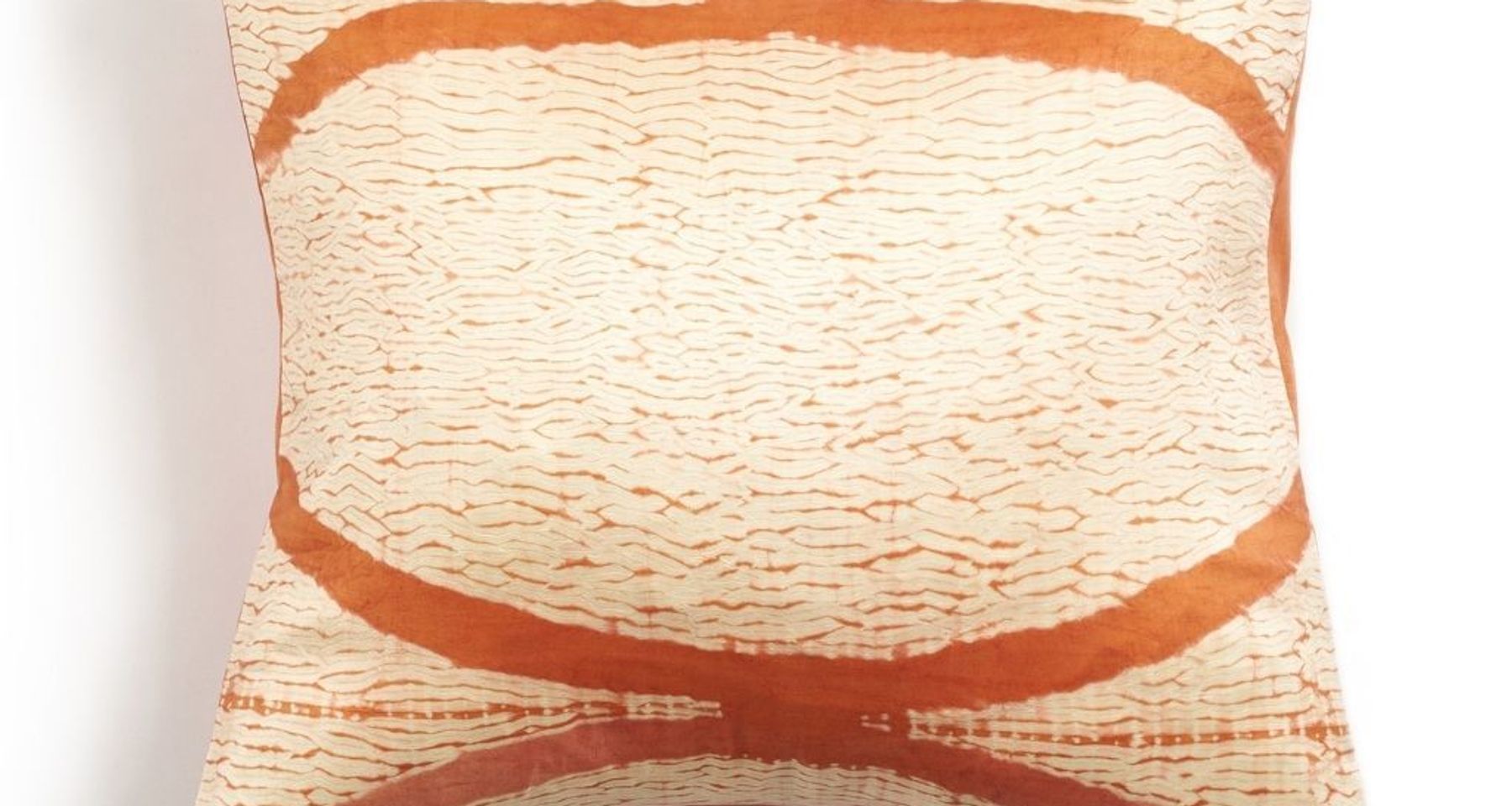Arc Coral Silk Pillow by Studio Variously