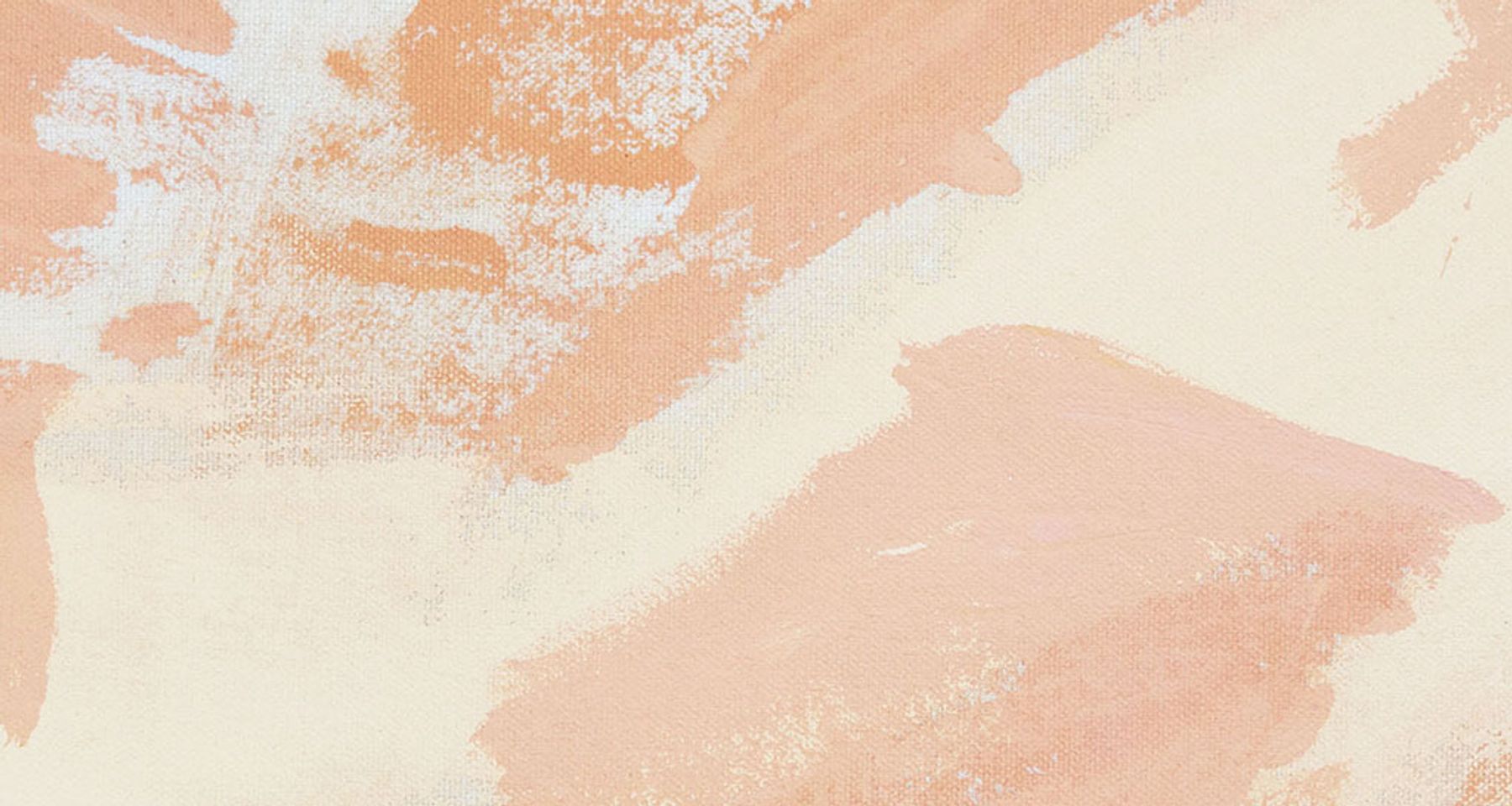 Peach Two Hue Hand Painted Canvas Pillow by Fort Makers