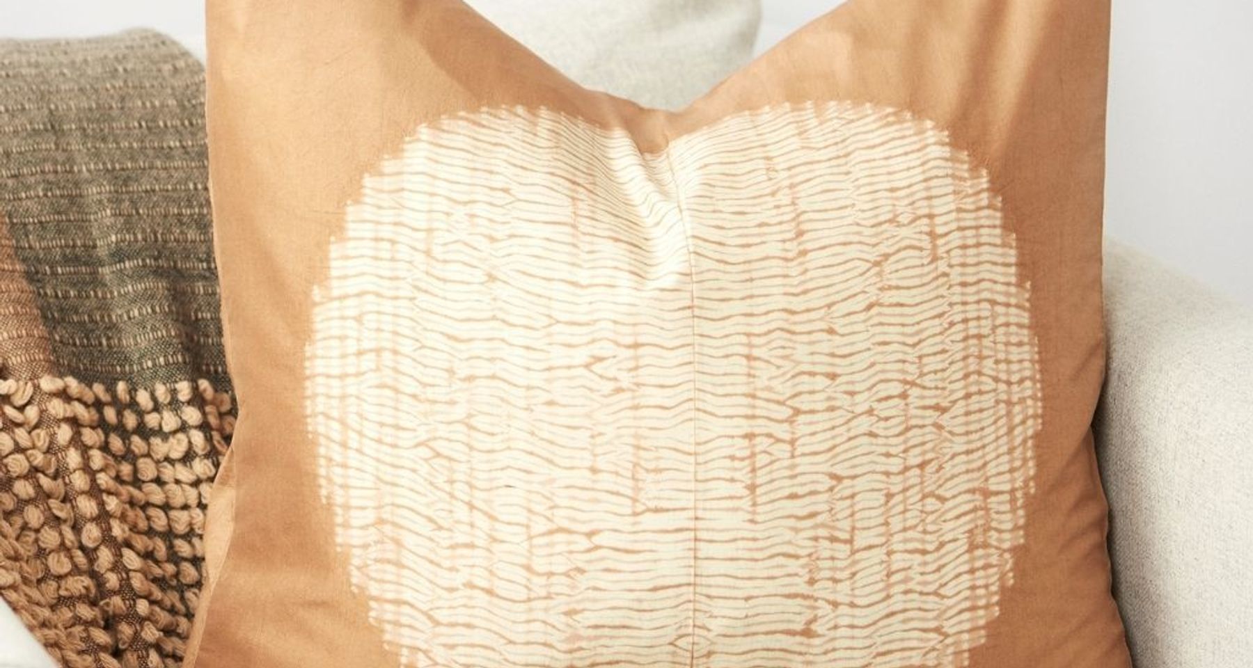 Shunya Gold Silk Pillow by Studio Variously