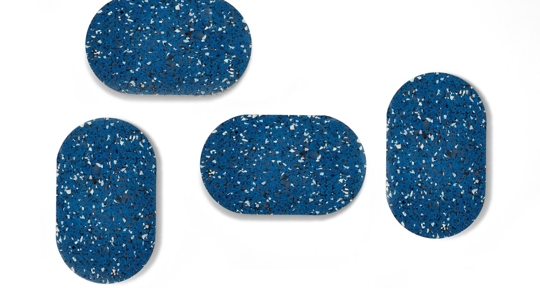 Rubber Oval Coasters by Slash Objects