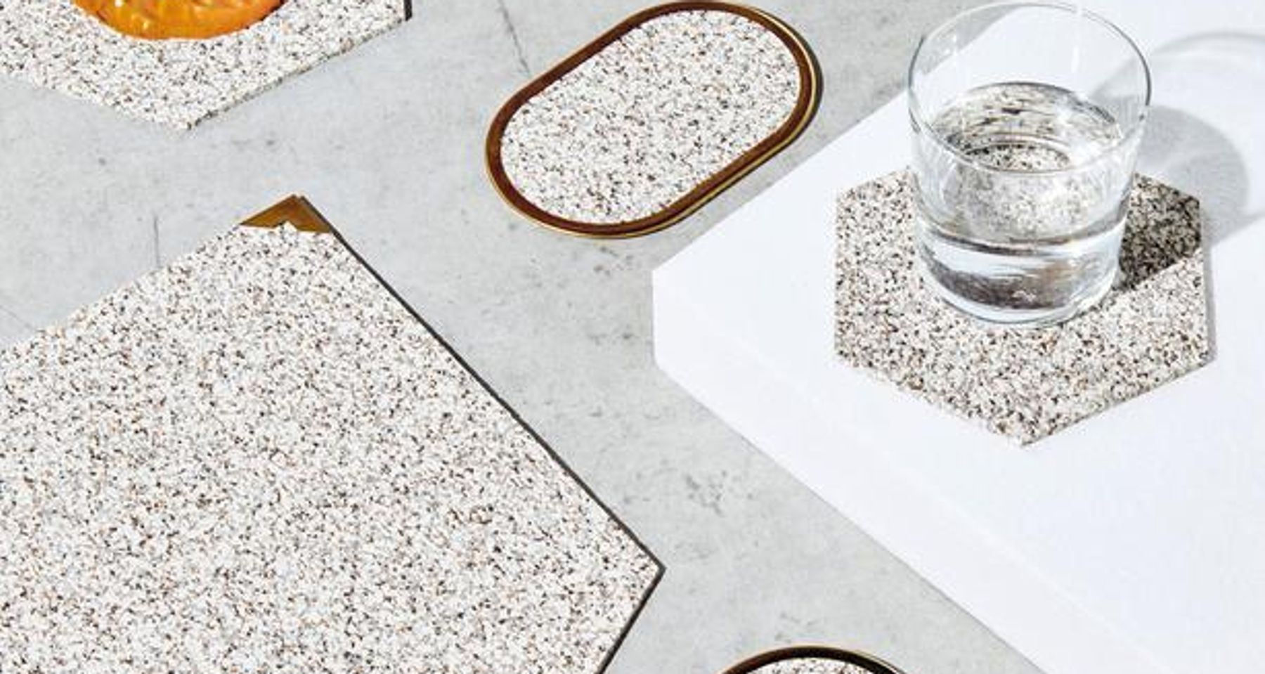 Ring Rubber Coasters Set by Slash Objects
