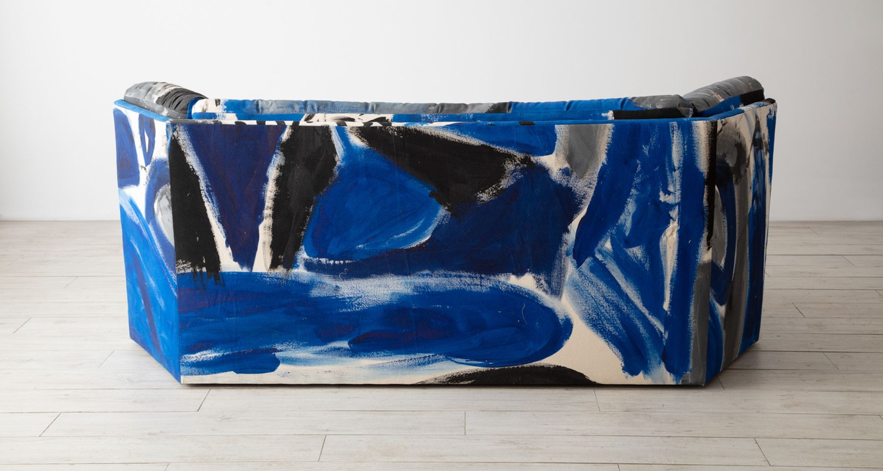 Le Blu Lagoon Hand Painted 3 Piece Sofa by Fort Makers