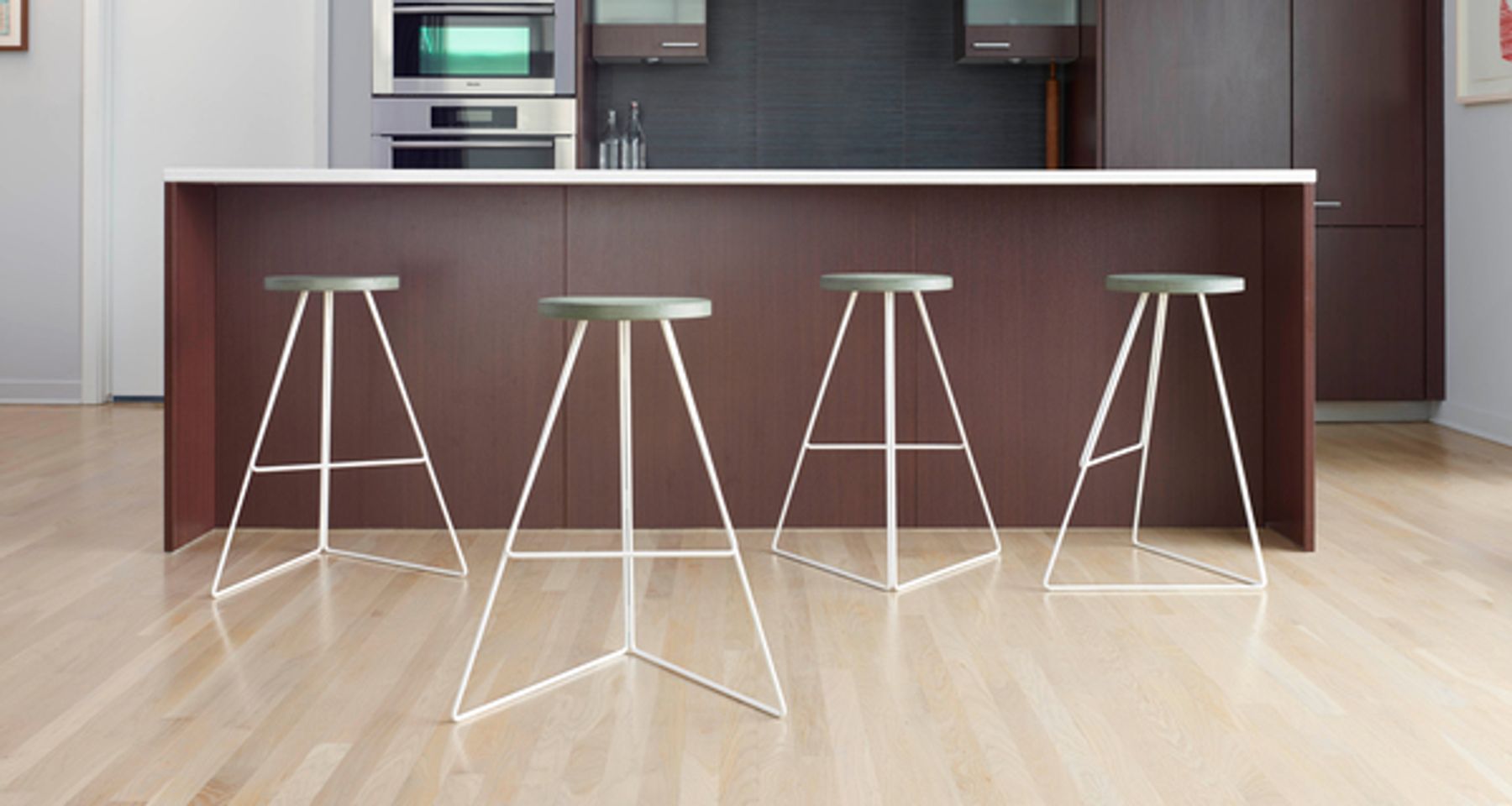 The Coleman Stool - White Frame by Greta de Parry