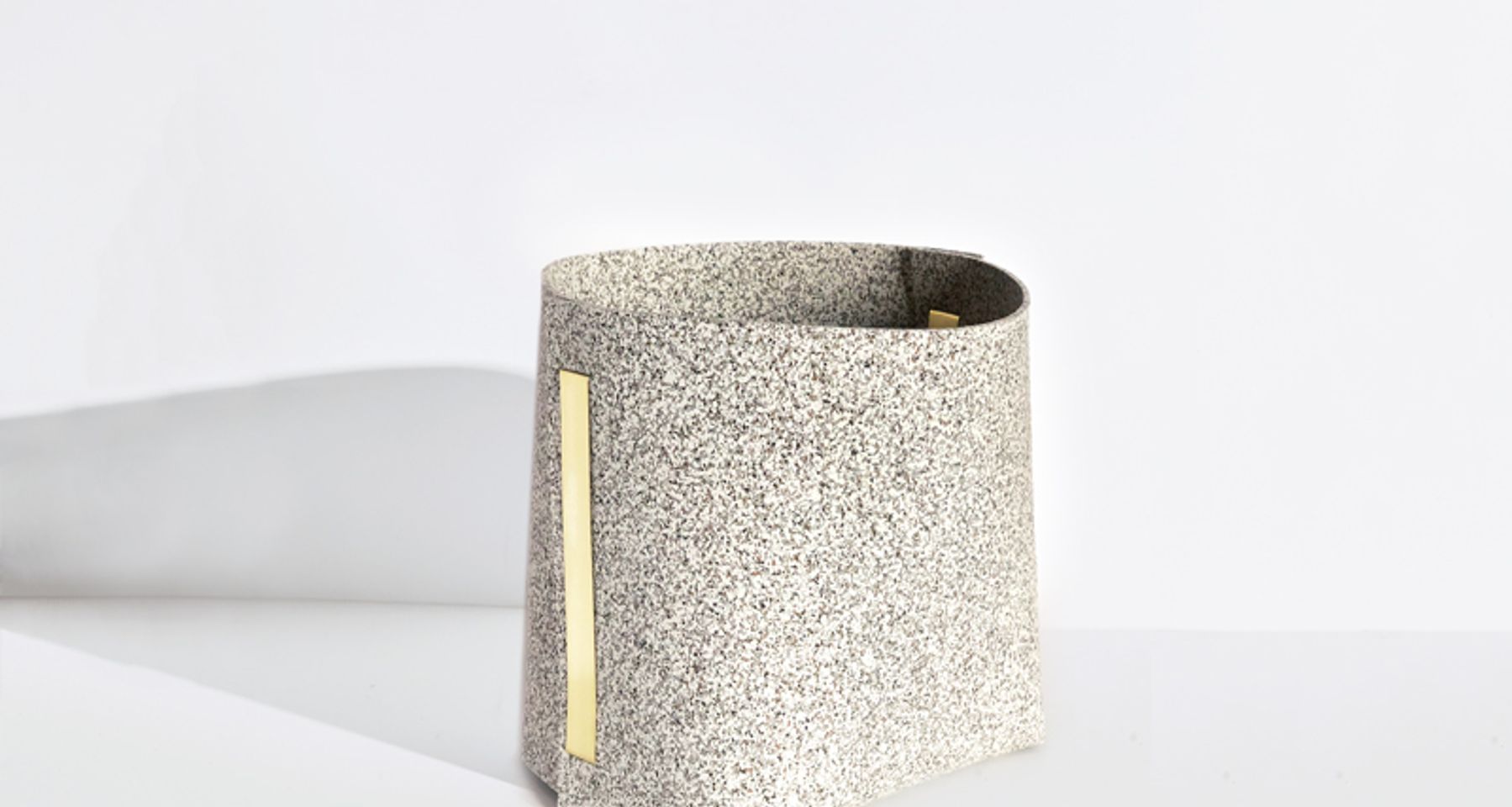 Rubber and Brass Bin by Slash Objects