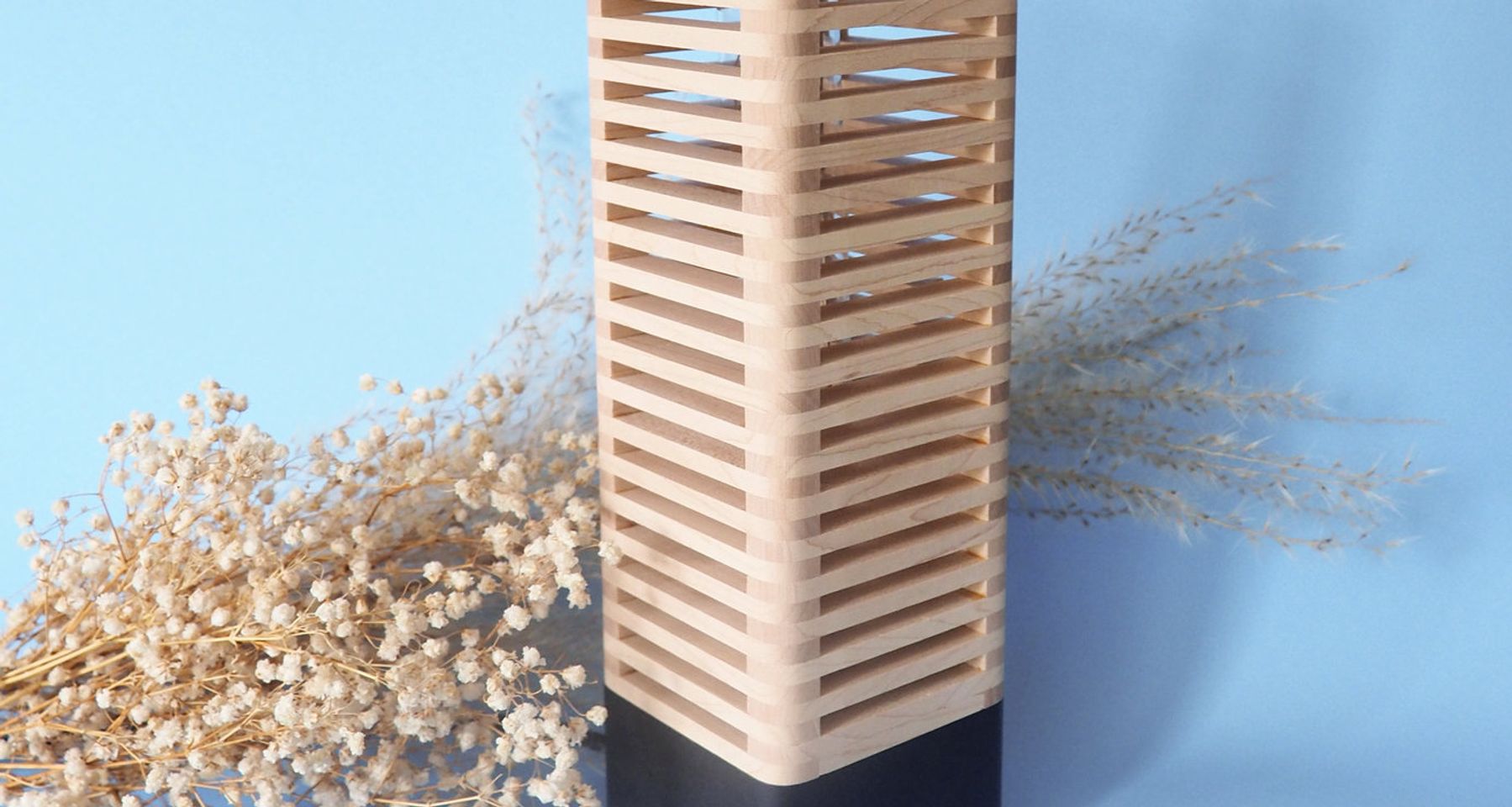 Pop wooden lamp by Atelier C.U.B.