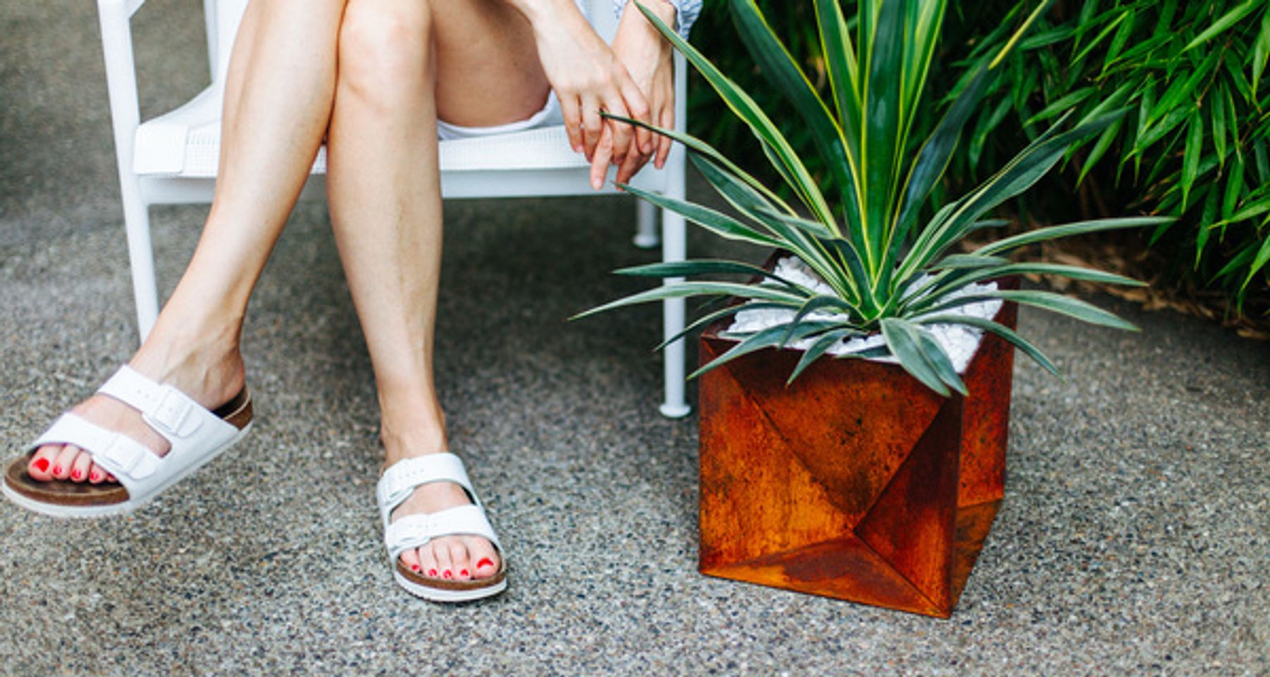 Origami Planter Steel by Trey Jones Studio