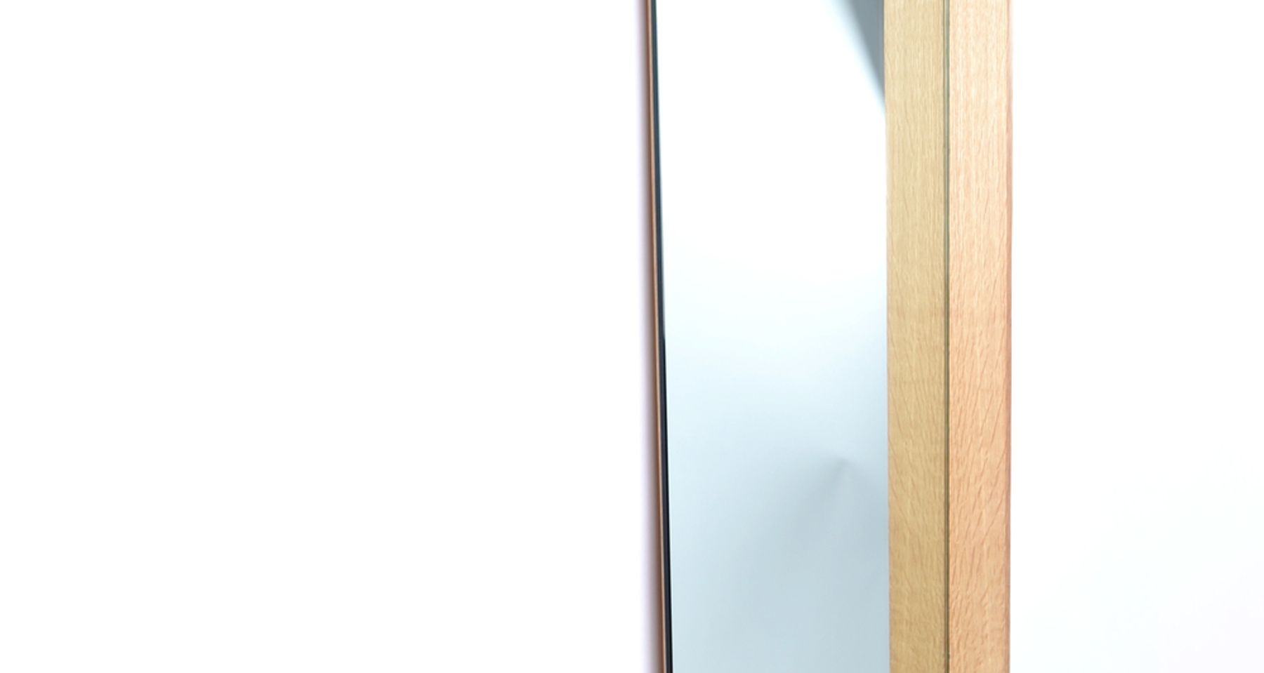 Portrait Mirror - White Oak by Trey Jones Studio