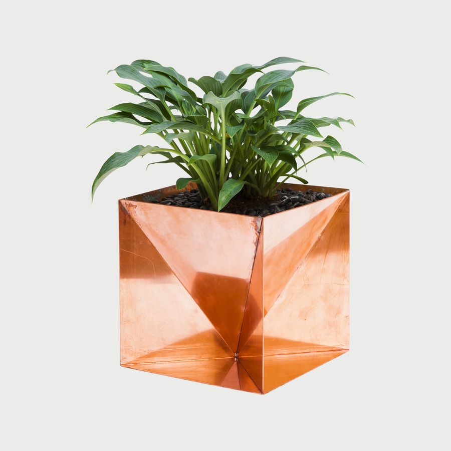 Origami Planter Copper