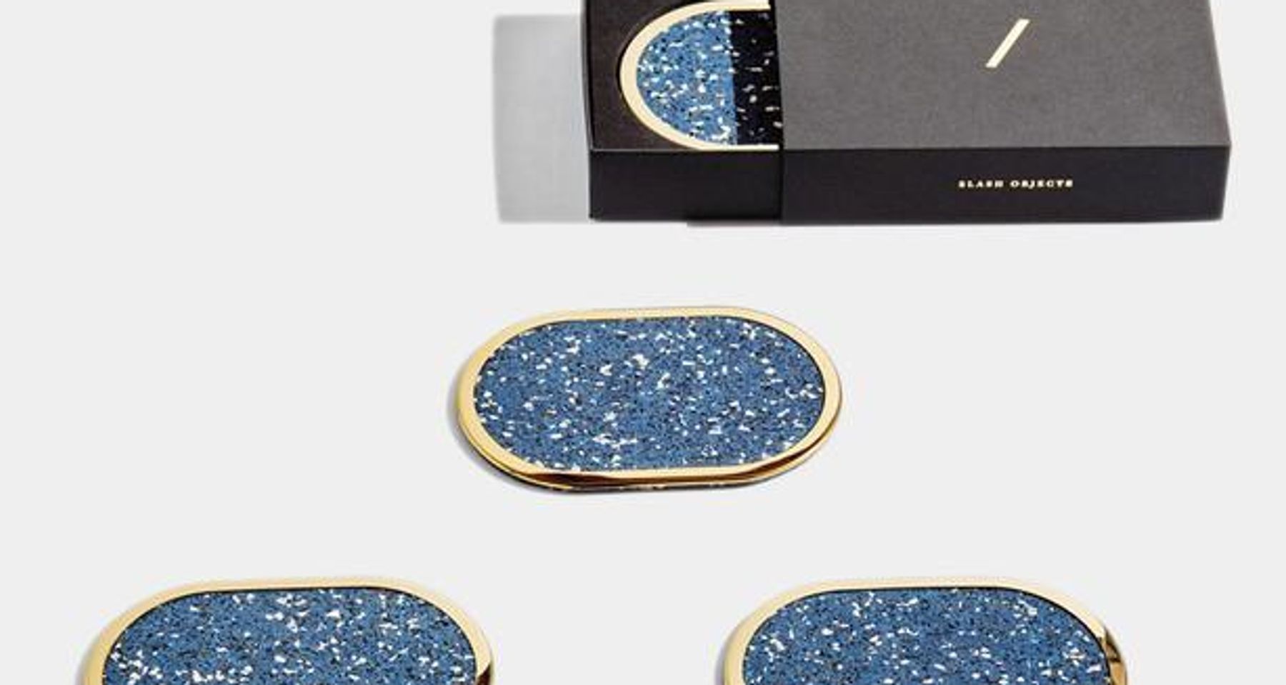 Ring Rubber Coasters Set by Slash Objects