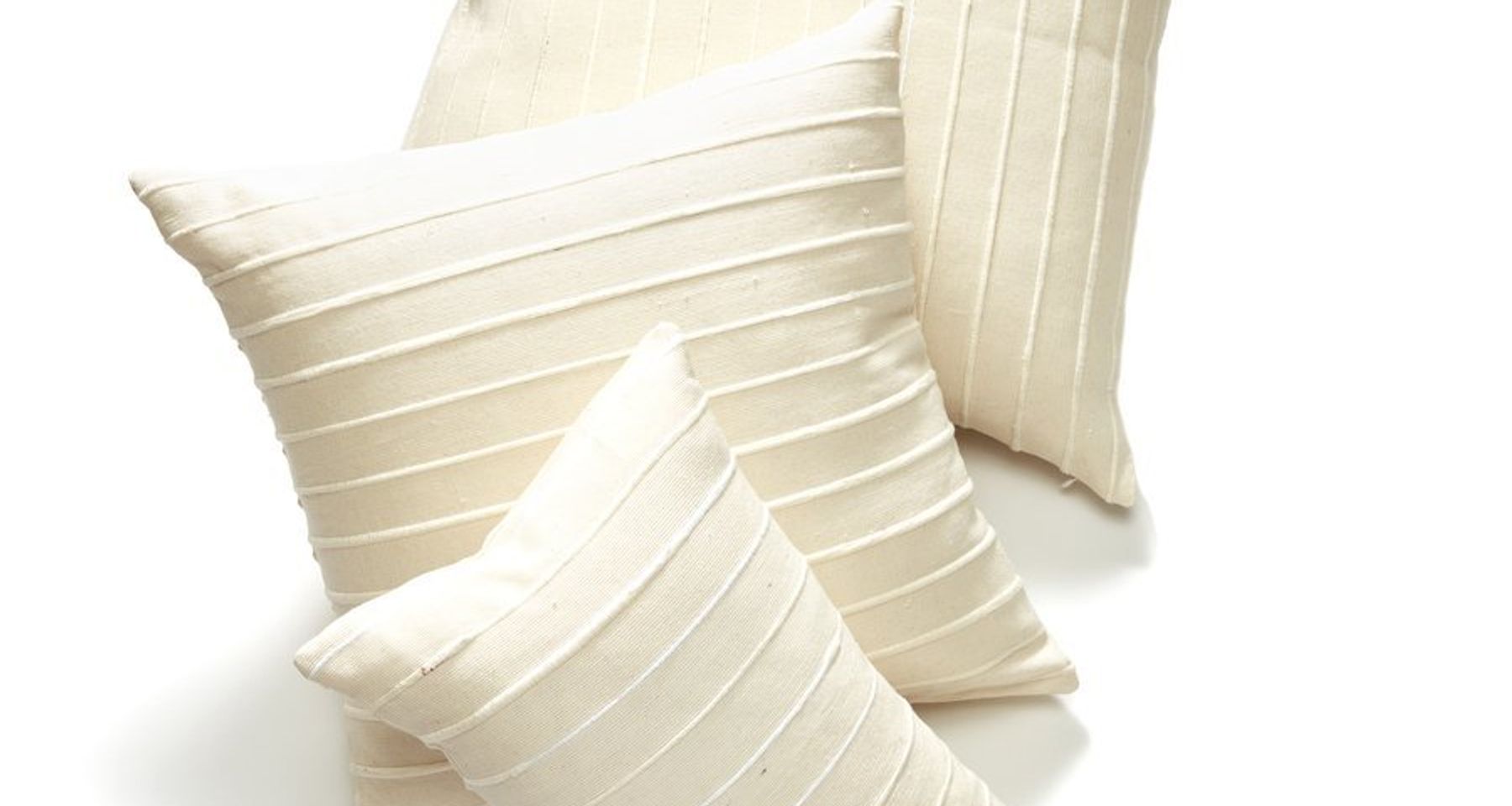 Recycled Stripe Lumbar Pillow Cream by MINNA Goods