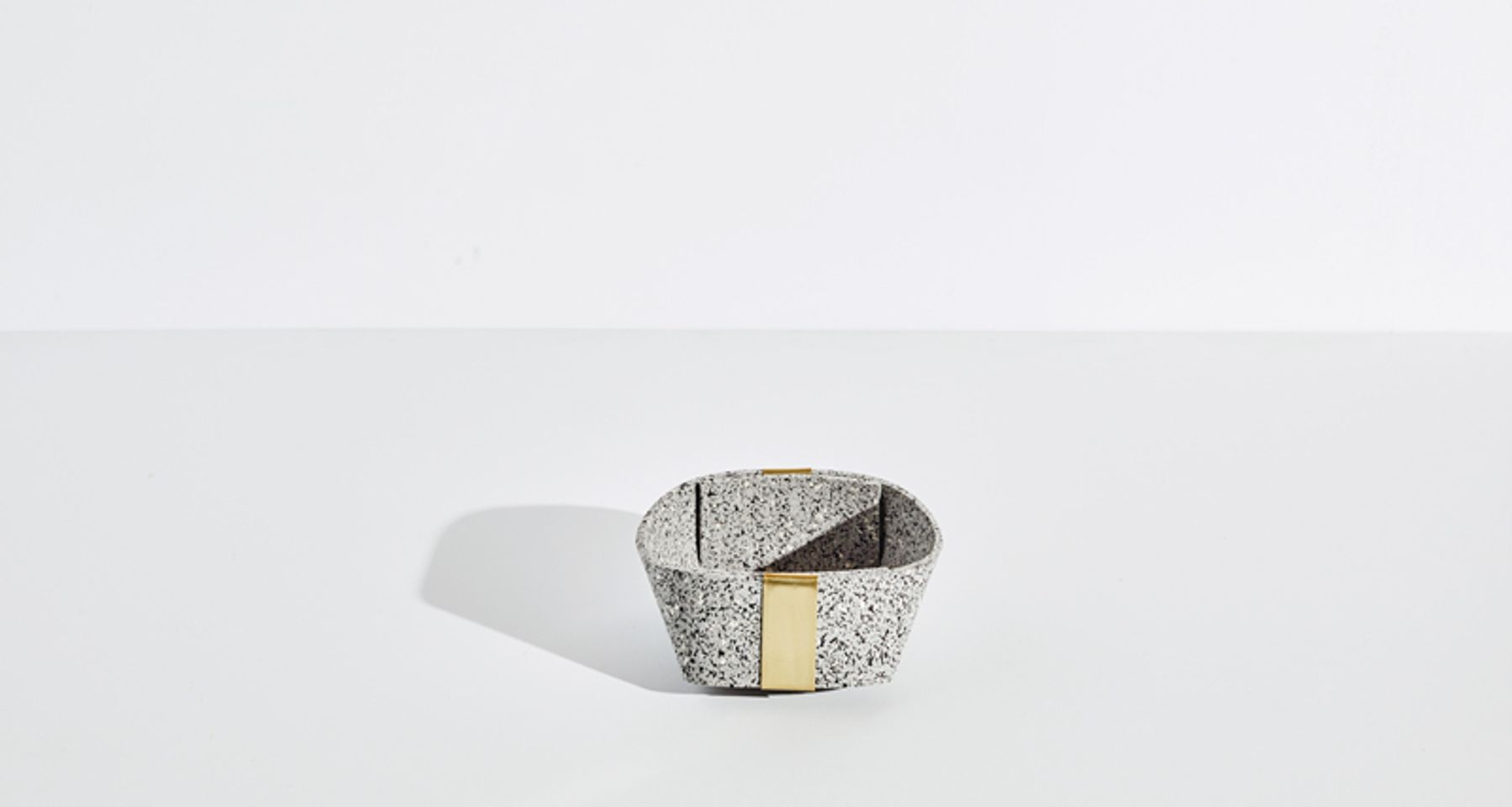 Rubber and Brass Basket by Slash Objects