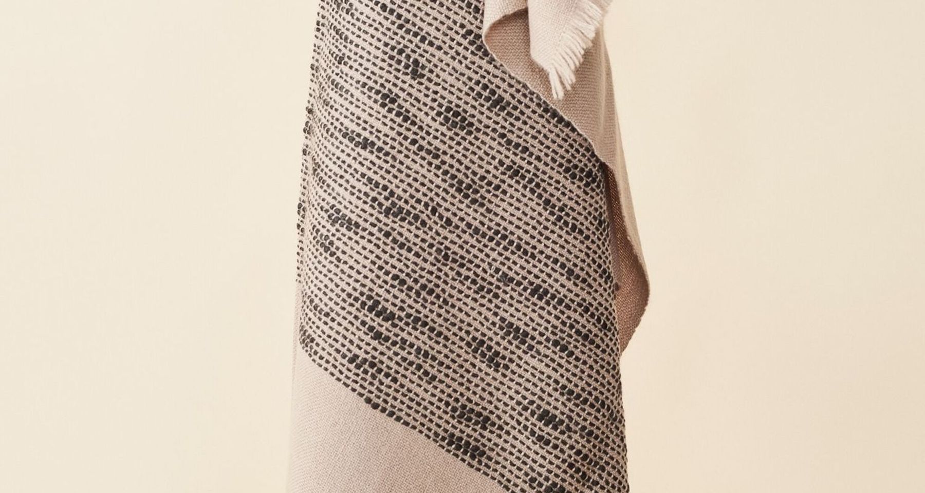 FLO Brown Merino Throw by Studio Variously