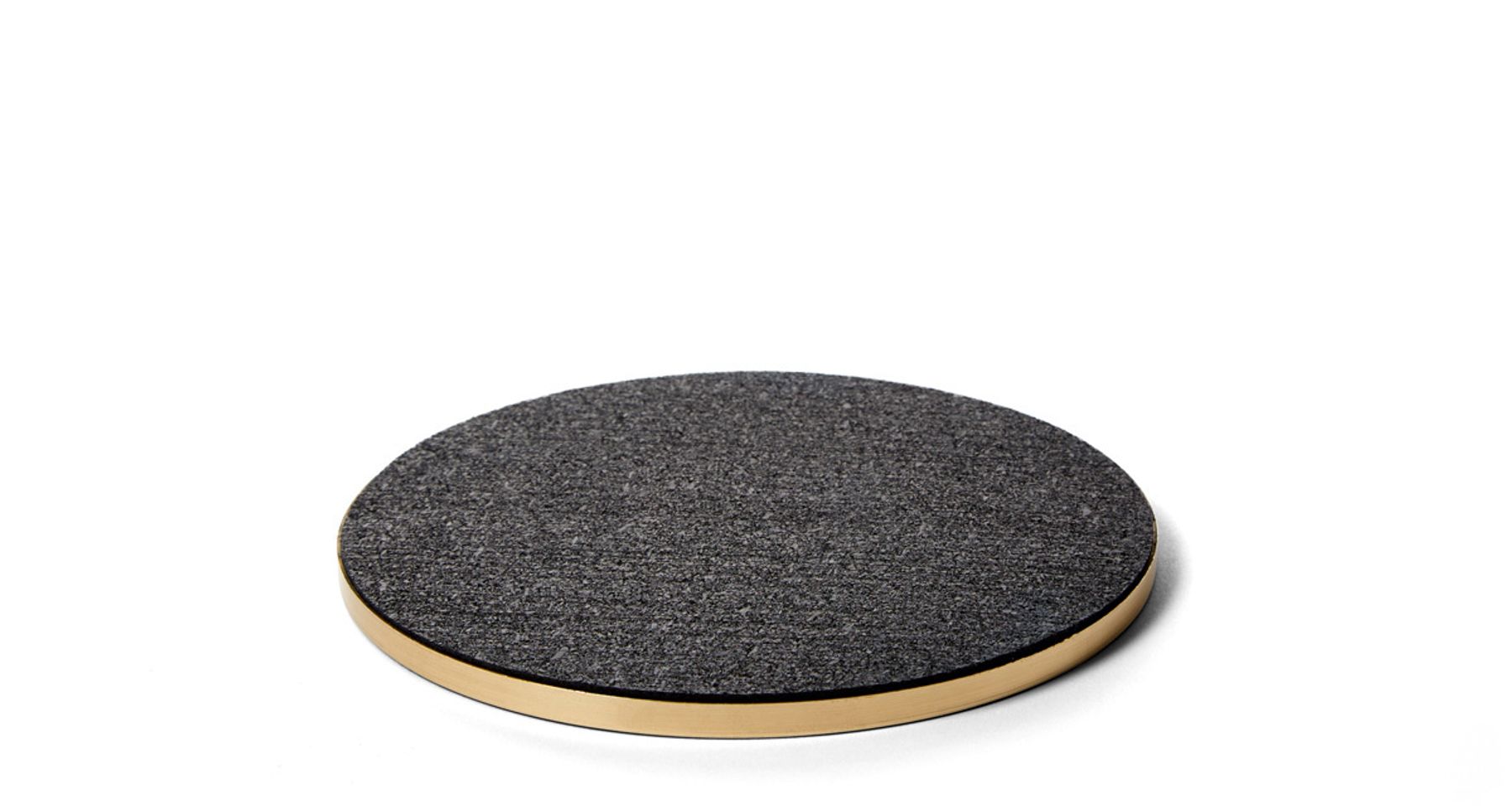 Brass and Rubber Trivet by Slash Objects