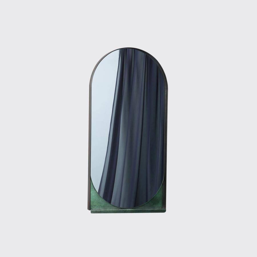Slip Mirror in Verdigris