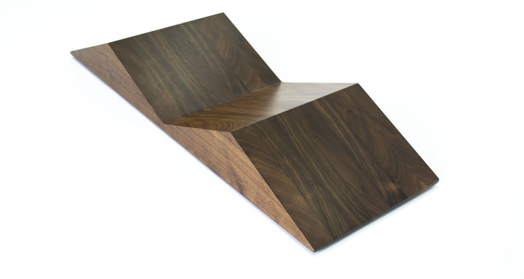 Bookscape Mountains in walnut by Trey Jones Studio