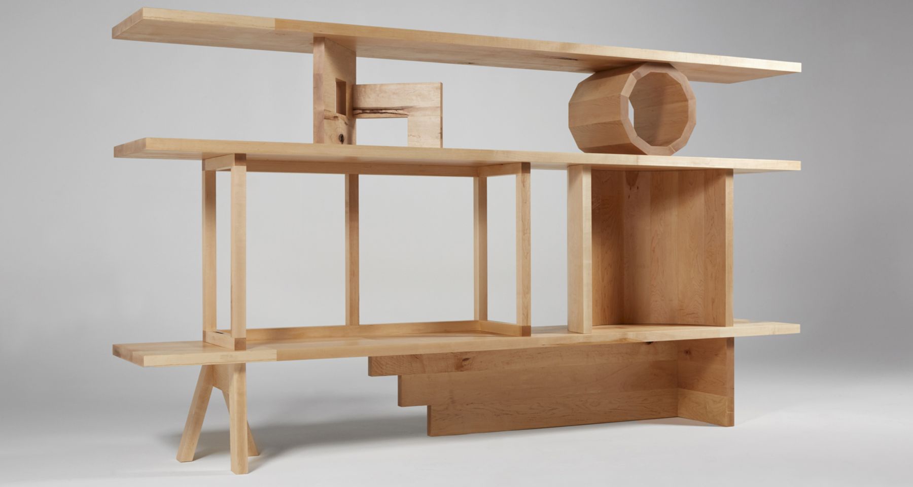 Maple Stack Shelving Unit Unique Edition by Fort Makers