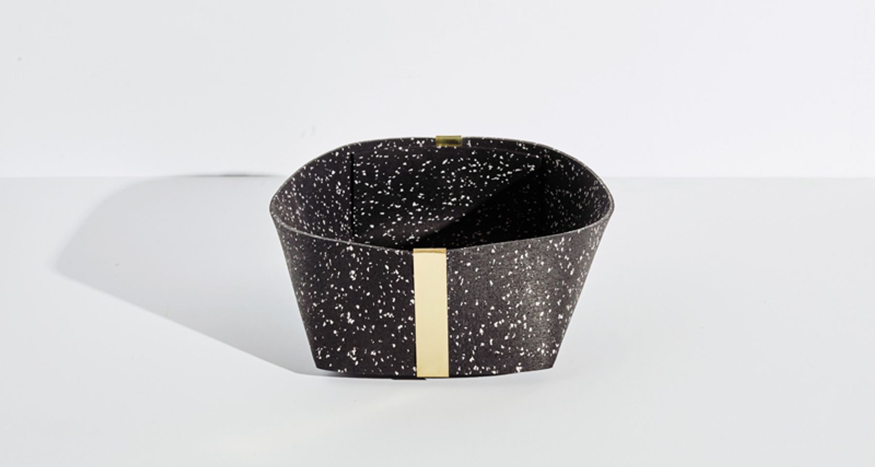 Rubber and Brass Basket by Slash Objects