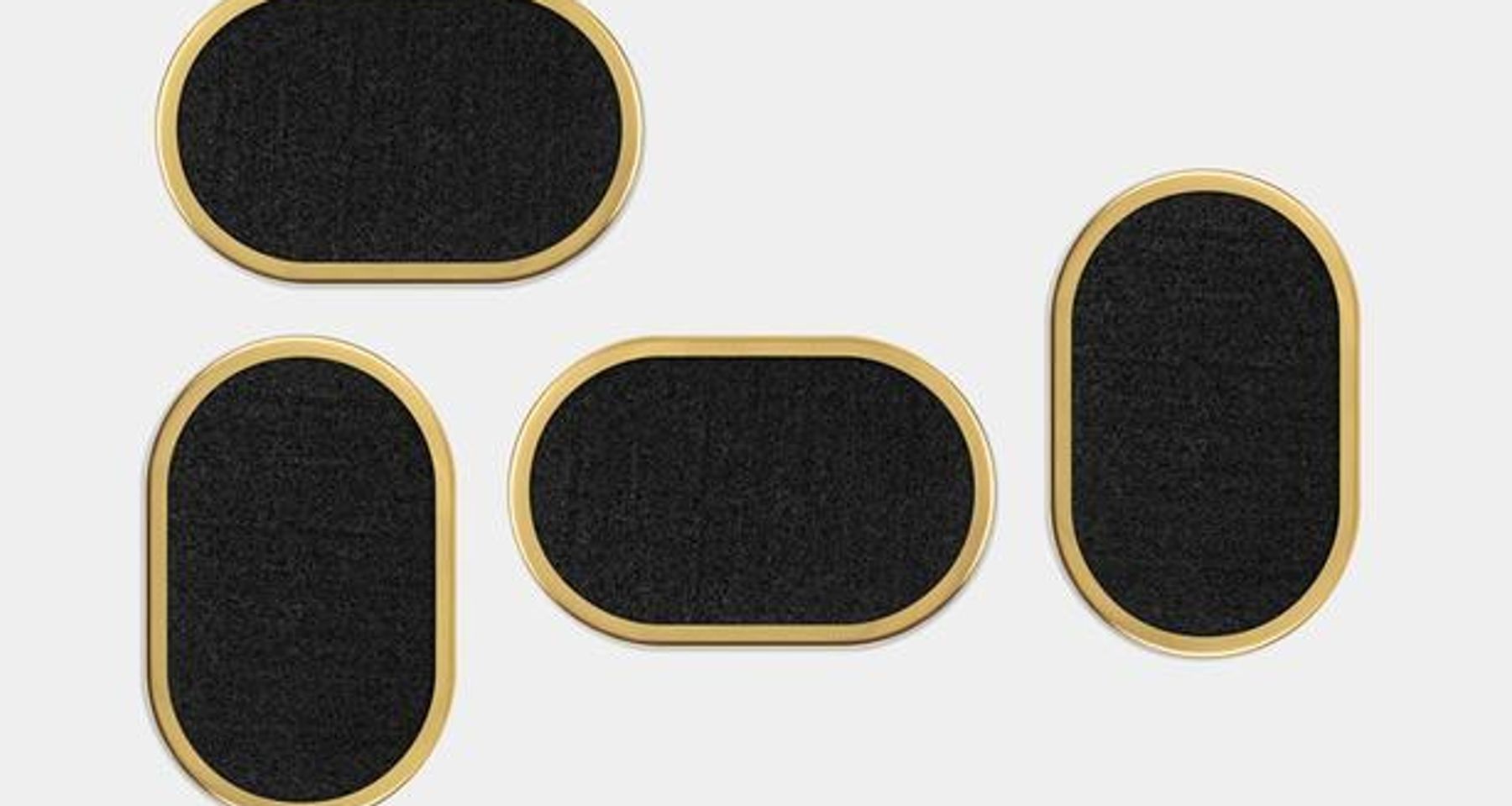 Ring Rubber Coasters Set by Slash Objects