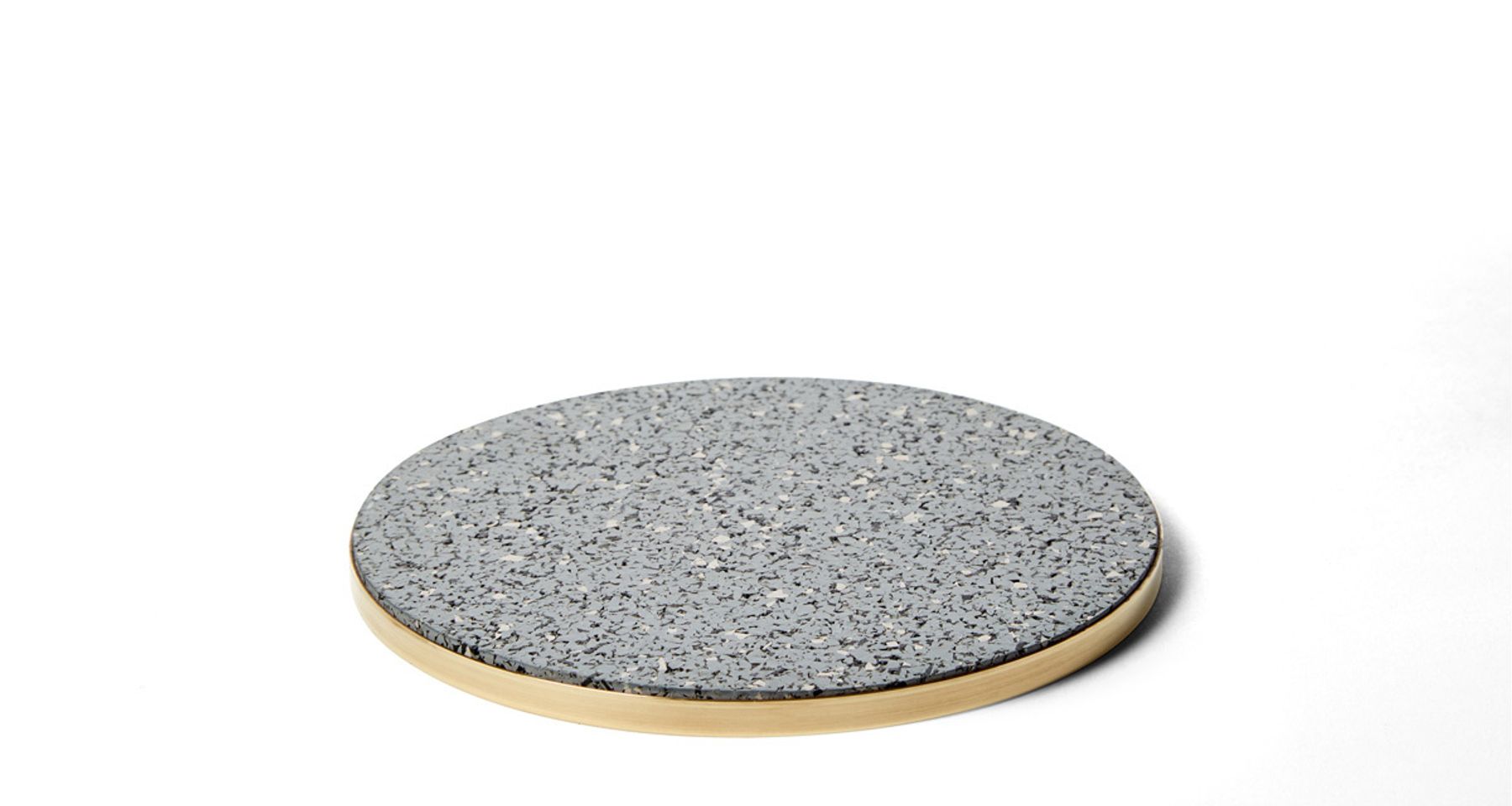 Brass and Rubber Trivet by Slash Objects