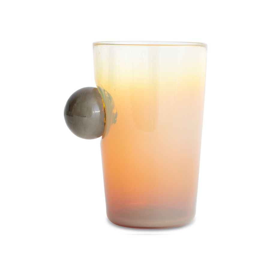 Hand Blown Glass Sunrise Sunset Cup 3  