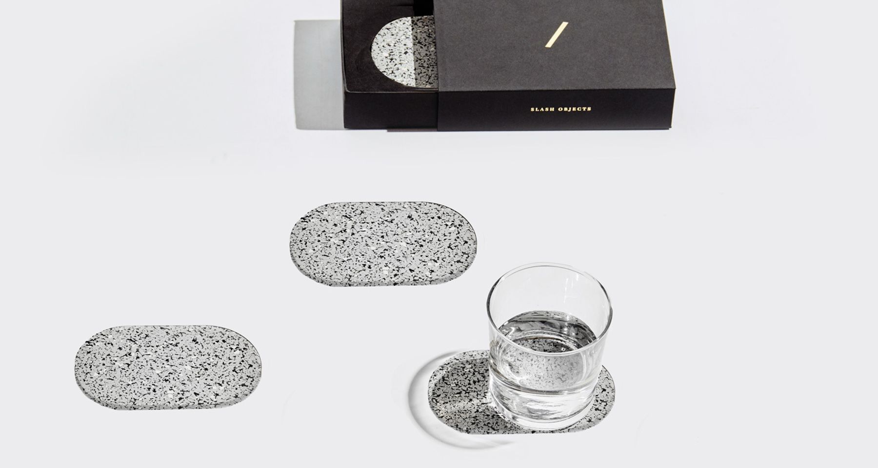 Rubber Oval Coasters by Slash Objects