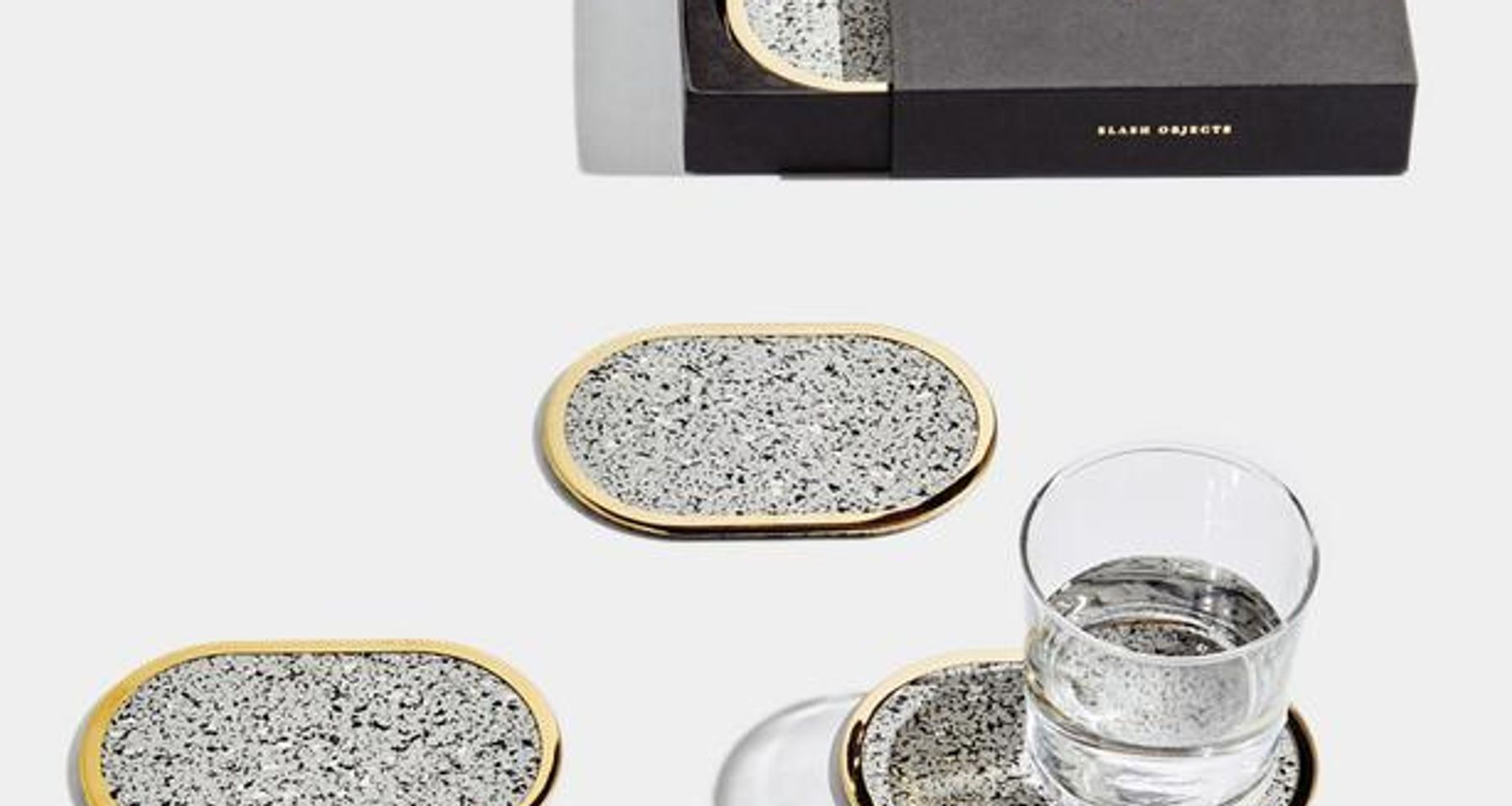 Ring Rubber Coasters Set by Slash Objects