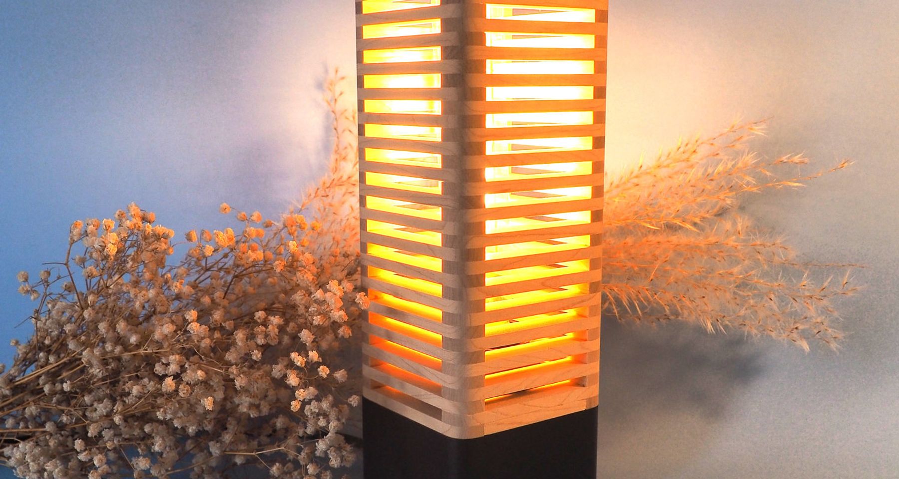Pop wooden lamp by Atelier C.U.B.