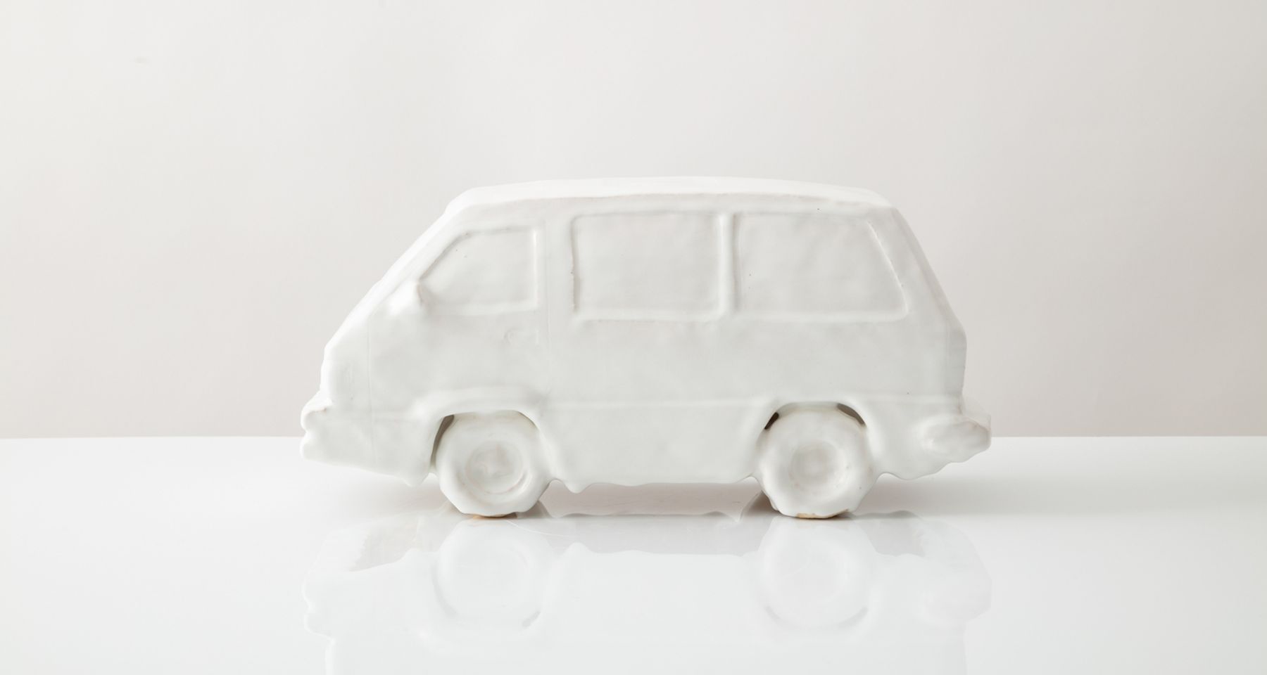 Vicodin Van Handmade Glazed Stoneware Sculpture Unique Edition by Fort Makers